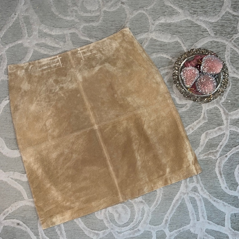 NWOT🌷MOSSIMO🌷Tan suede lined skirt